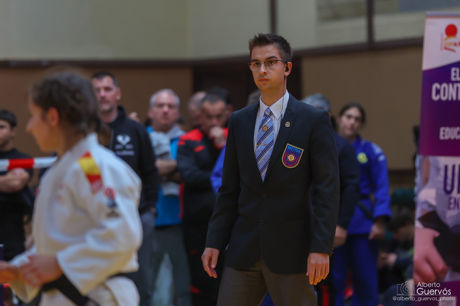 El navarro Asier Marco, arbitra en la Europea Cup de Judo de G&eacute;nova 08-02-25